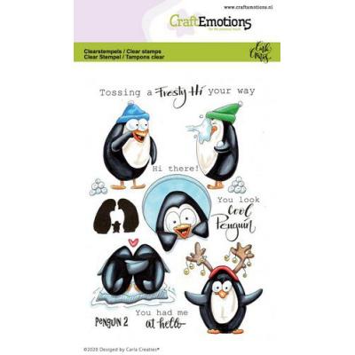CraftEmotions Clear Stamps - Penguin 2